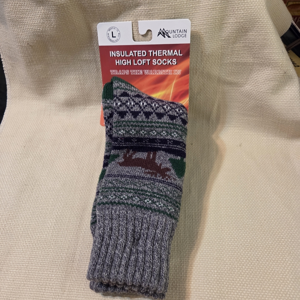Mountain Lodge Insulated Thermal High Loft Socks